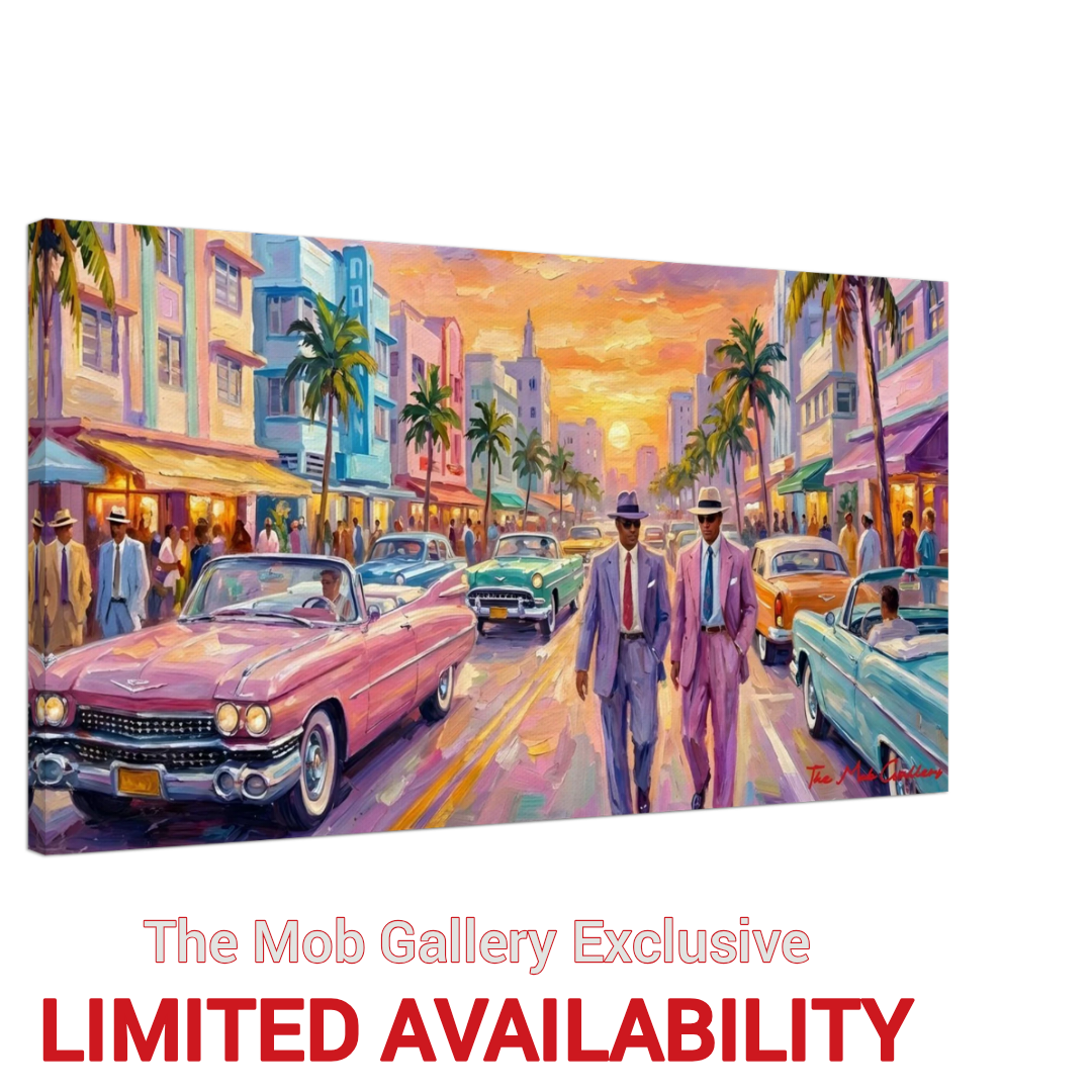 Oil-Style Miami Themed Artwork