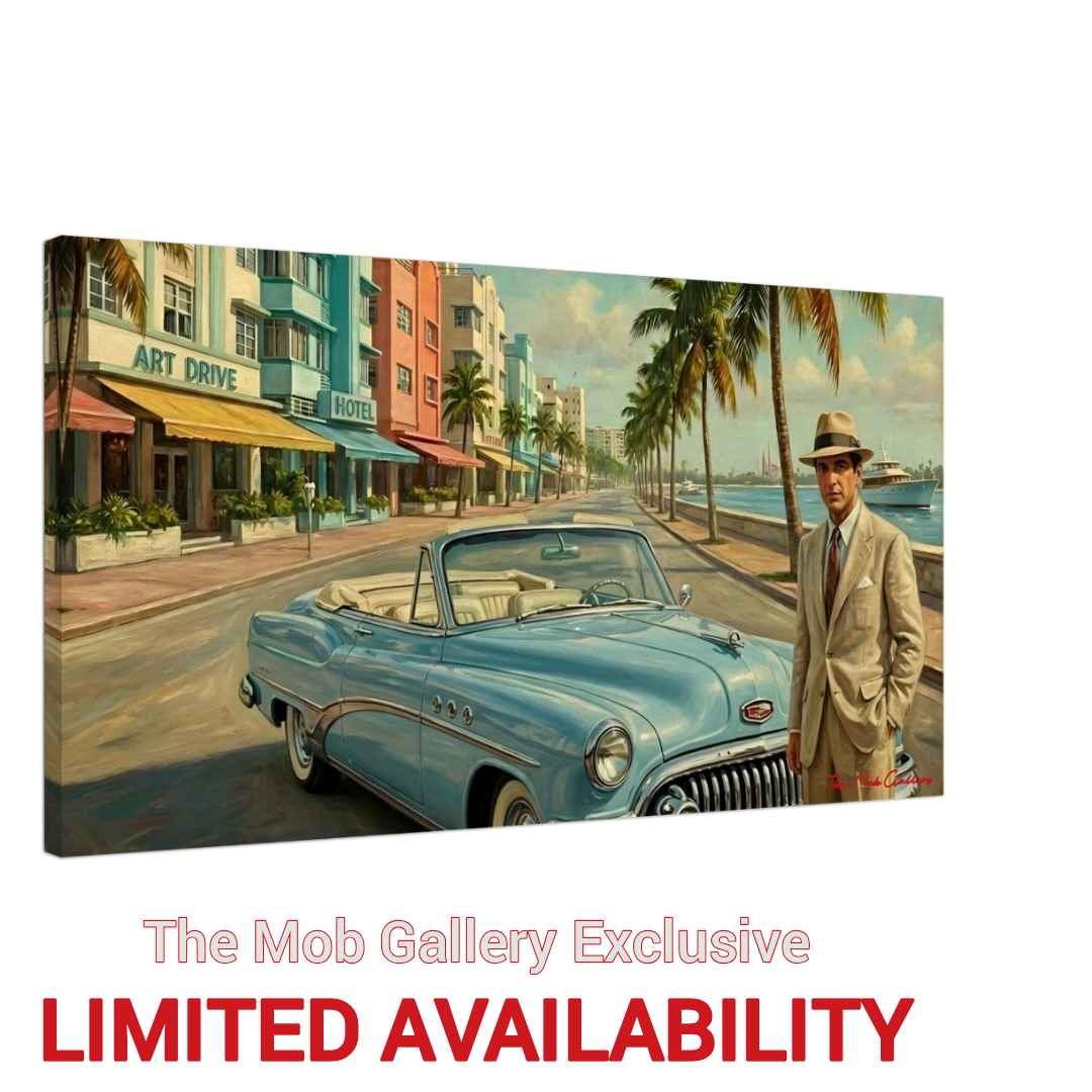 Oil-Style Miami Themed Artwork