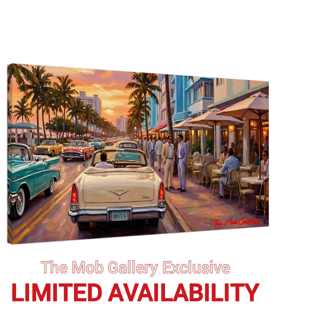 Oil-Style Miami Themed Artwork