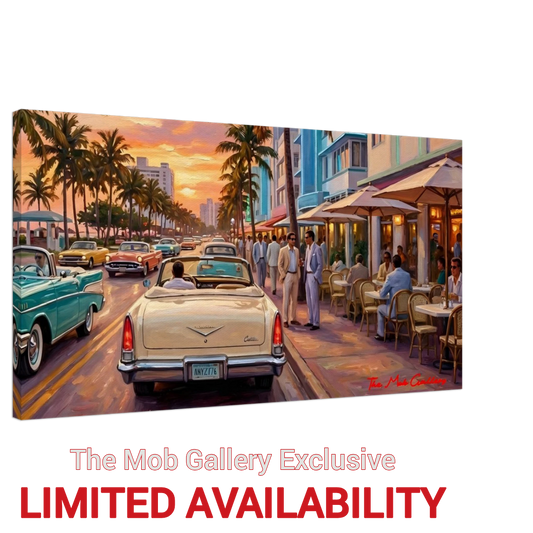 Oil-Style Miami Themed Artwork