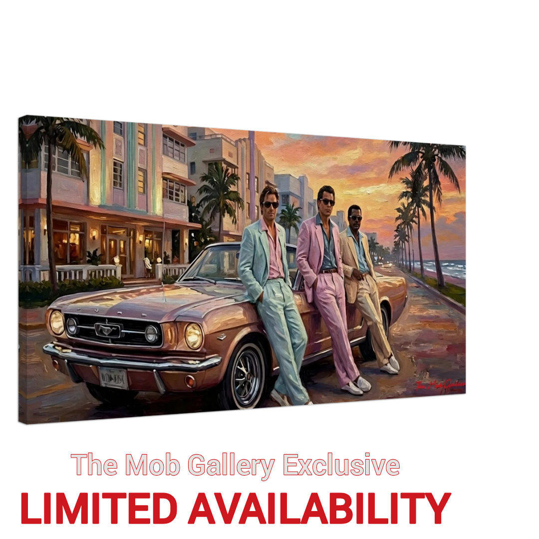 Oil-Style Miami Themed Artwork